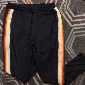 Rainbow Striped Joggers